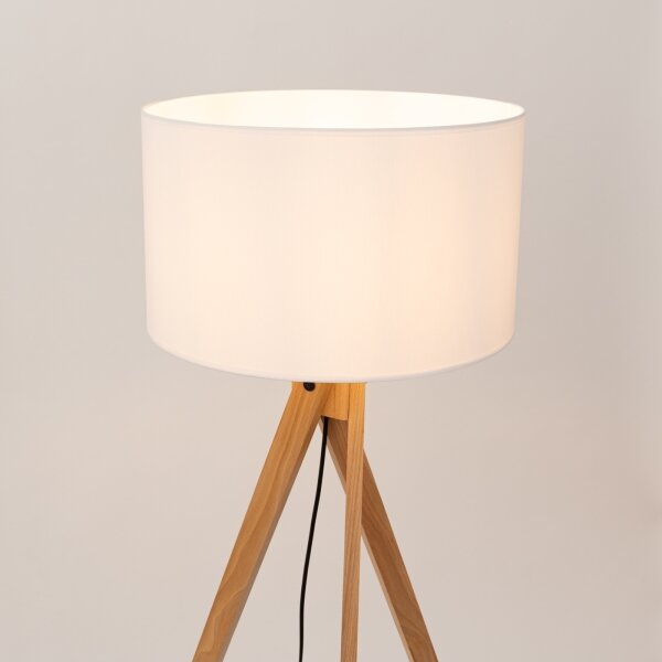 Sollux SL.1908 - Lampada da terra NATT 1xE27/15W/230V bianca