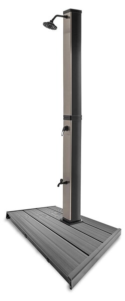 Doccia solare da giardino da 40L con pedana - Tanaga Bronze & Dasar