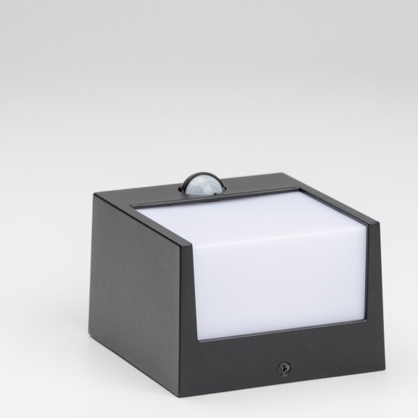 BRILAGI-LED Lampada da parete esterna con sensore TERNI LED/12W/230V nera IP44