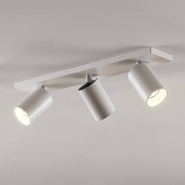 Arcchio Faretto Brinja, bianco, angolare, Ø 6 cm, a 3 luci, GU10 Brinja Arcchio, dimmerabile, Bianco / Opale, Corridoio, Alluminio, Moderno, Faretto