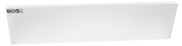 Riscaldamento a infrarossi per ambienti di lavoro - 150 watt, colore bianco - Radiatore in alluminio piatto, dimensioni 20 x 80 cm, per uso interno