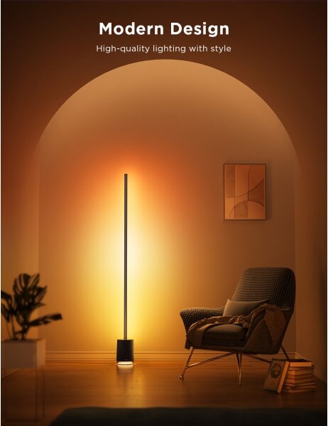Govee - Lampada LED da terra con altoparlante Pro RGBICWW Wi-Fi + +TC