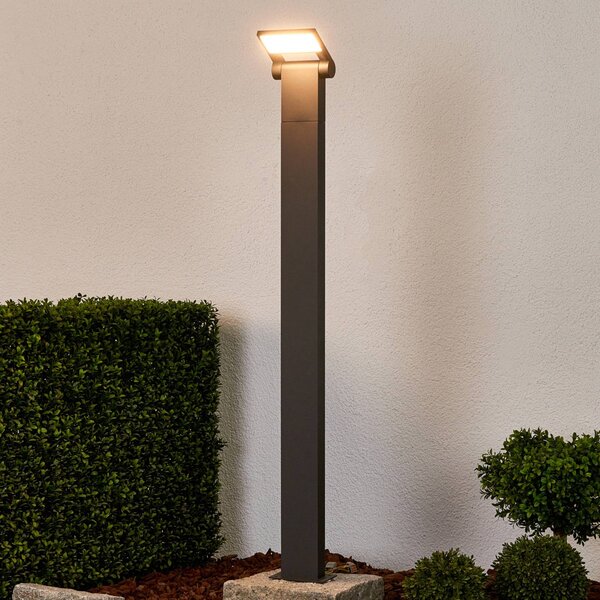 Lampioncino da giardino Marius Lucande, Nero, Alluminio, Moderno, Lampada LED da esterni