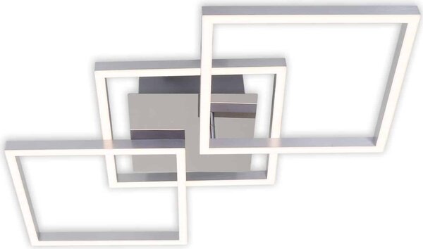 Lampada da soffitto LED dimmerabile orientabile 36 W argento metallo-plastica IP20 Briloner