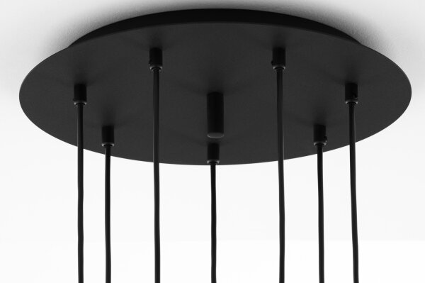 Jupiter 2015 - Lampadario a sospensione con filo ALAS 7xGU10/10W/230V nero/oro