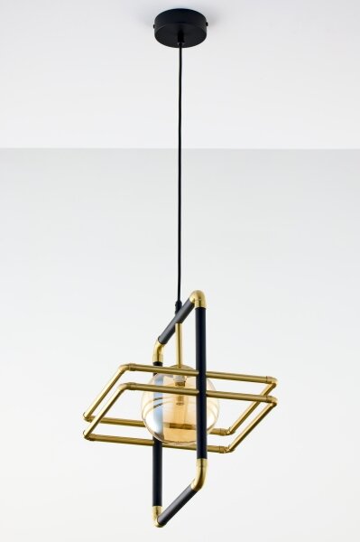 Jupiter 2025 - Lampadario a sospensione con filo FIORI 1xG9/10W/230V nero/oro/beige