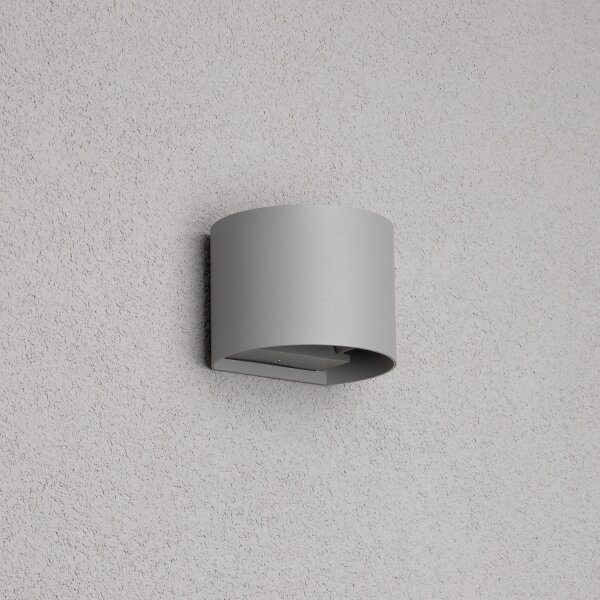 Brilagi - Applique a LED da esterno RONDO LED/6W/230V grigio IP54