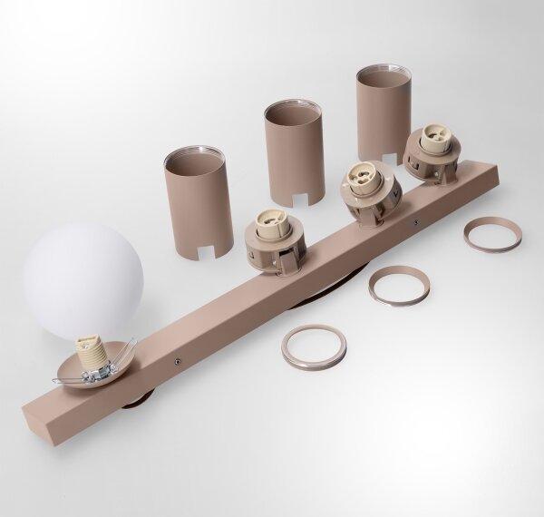 Brilagi - Faretto SELE BALL 3xGU10/30W/230V + 1xG9/10W colore beige