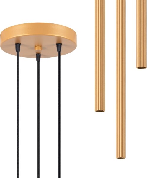 Sollux SL.1342 - Lampadario a sospensione con filo ARCHE 3xG9/8W/230V oro