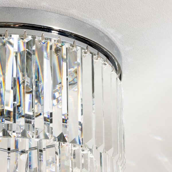 Brilagi - LED plafoniera in cristallo MOZART 5xE14/40W/230V cromo lucido