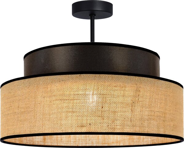 FKL DESIGN Home Deco Lampada da soffitto Grigio Marrone Illuminazione da soffitto della serie BE110-D-GB (Grigio, Marrone)
