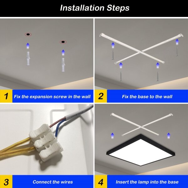 Brilagi-LED Lampada da bagno dimmerabile FRAME SMART LED/50W/230V IP44 nero+telecomando