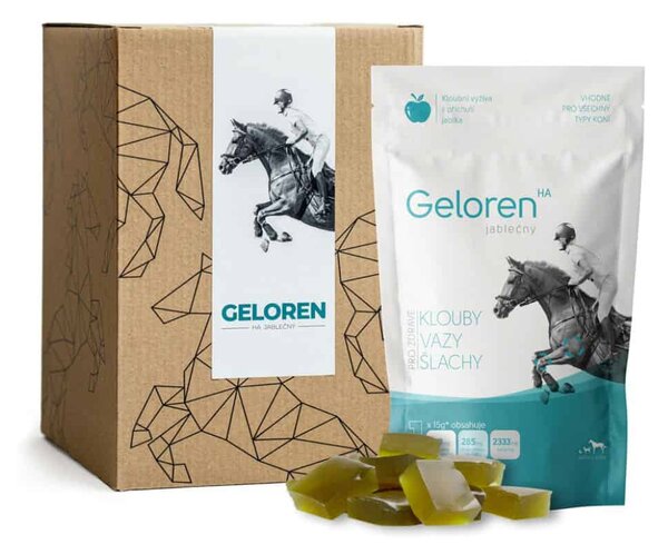 Geloren HA 1350 g (90 compresse), integratore alimentare a base di acido ialuronico per cavalli, per la salute delle articolazioni e il benessere generale