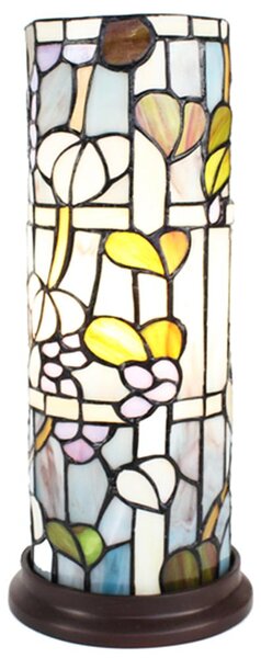 Lampada da tavolo Tiffany Clayre & Eef Ø 15x36 cm Vetro bianco blu
