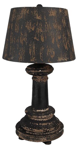 Lampada da tavolo Clayre & Eef Ø 35x64 Legno Marrone Nero