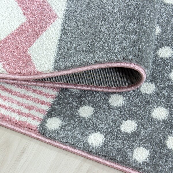 Tappeto per bambini rosa e grigio 120x170 cm Kids - Ayyildiz Carpets