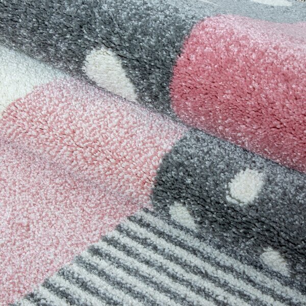 Tappeto per bambini rosa e grigio 120x170 cm Kids - Ayyildiz Carpets