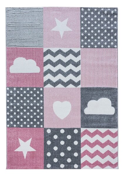 Tappeto per bambini rosa e grigio 120x170 cm Kids - Ayyildiz Carpets