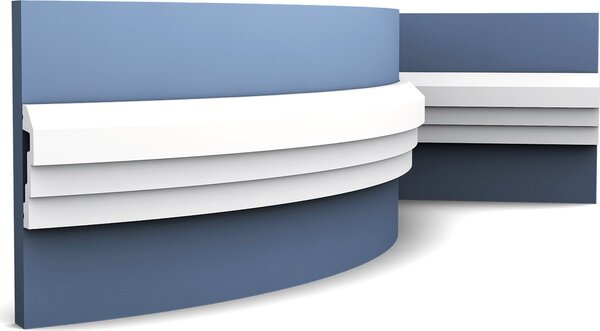 Orac Decor P7070F Luxxus Modanatura flessibile per pareti Profilo per pareti Profilo per stucchi Modanatura per fregi Modanatura per cornici Antiurto | 2 metri