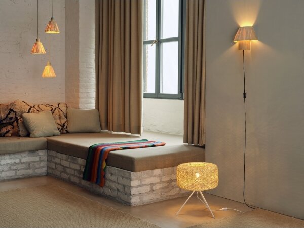Ledvance - Lampadario a sospensione con filo DECOR RAFFIA 3xE27/15W/230V bastone di rafia