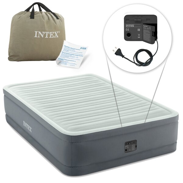 Materasso gonfiabile con pompa integrata 137 x 191 x 46 cm INTEX 64904