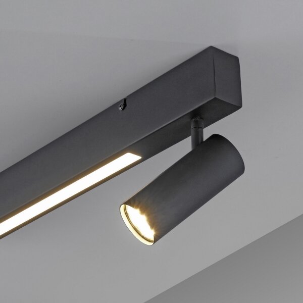 Schöner Wohnen 11794-18 - Faretto LED DANTE 3xGU10/10W+LED/14,4W nero