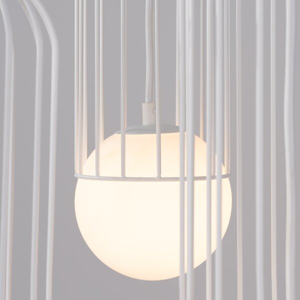Sollux SL.1335 - Lampadario a sospensione con filo BRINA 3xG9/8W/230V bianco