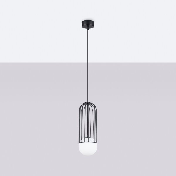 Sollux SL.1332 - Lampadario a sospensione con filo BRINA 1xG9/8W/230V nero
