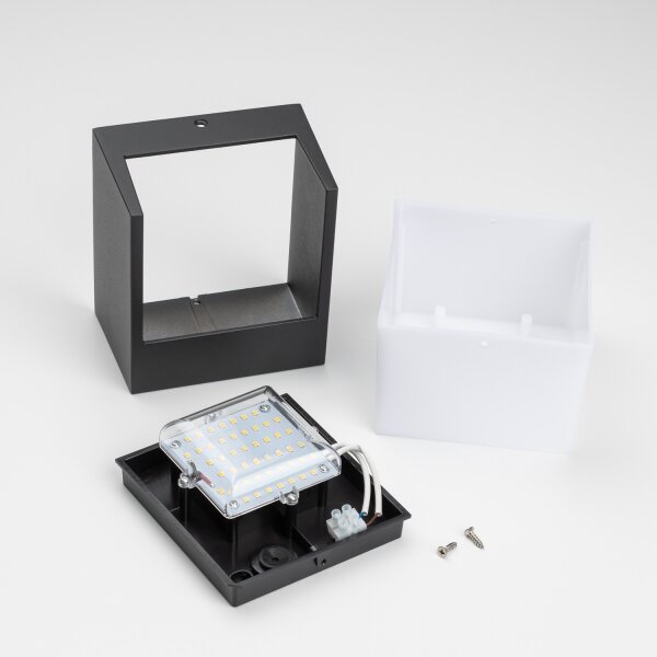 Brilagi - Applique a LED da esterno TERNI LED/12W/230V nero IP44