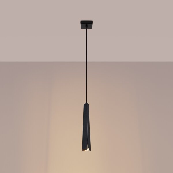Sollux SL.1400 - Lampadario a sospensione con filo PRYSM 1xG9/8W/230V nero