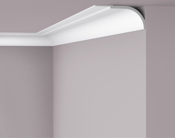 Modanatura del soffitto NMC WT22 WALLSTYL Noel Marquet Battiscopa decorativo Battiscopa decorativo moderno colore bianco 2 m