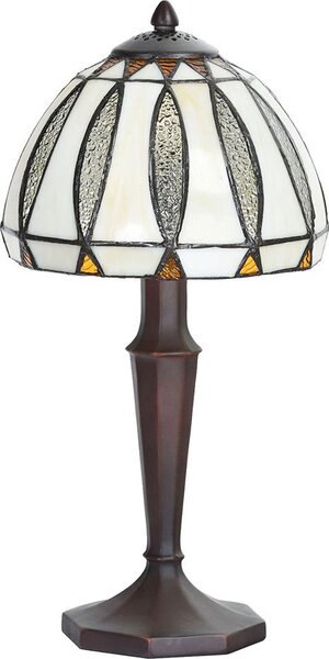 Lampada da tavolo Tiffany Clayre & Eef Ø 19x40 cm Vetro beige