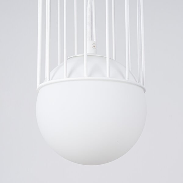 Sollux SL.1331 - Lampadario a sospensione con filo BRINA 1xG9/8W/230V bianco