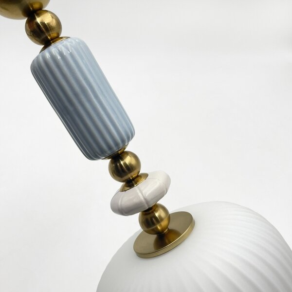 Lampadario a sospensione su cavo ROYAL 1xE27/15W/230V oro/bianco