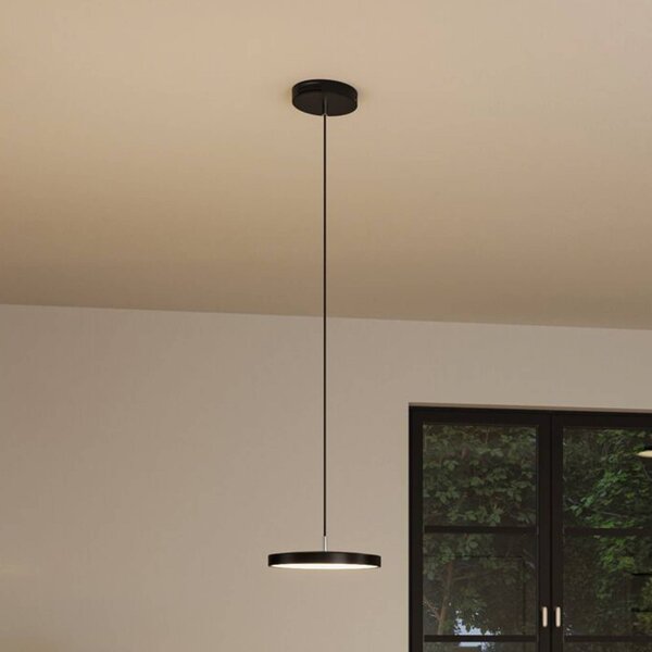 Paulmann Hildor lampada LED a sospensione, Zigbee, nero Hildor, dimmerabile, Nero, Soggiorno / Sala da pranzo, Metallo, Moderno