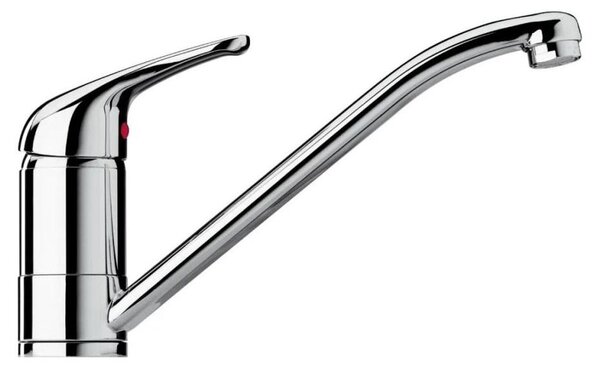 Rubinetto miscelatore lavello cucina con canna acqua bassa | Corallo