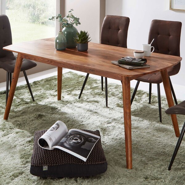 Tavolo da pranzo WL5.572 legno 120x77x60 cm Legno massiccio Sheesham