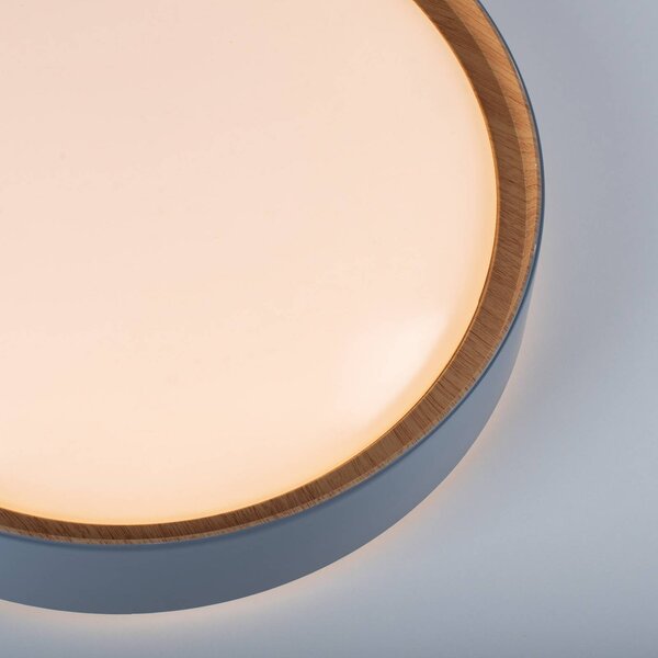 JUST LIGHT. GmbH Plafoniera a LED Emilia, dimmerabile, Alluminio / Grigio / Zincato, Soggiorno / Sala da pranzo, Metallo, Moderno, Plafoniera LED
