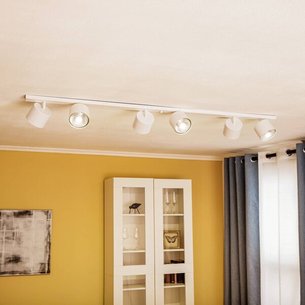 Faretto da soffitto 1046PL_K, a 6 luci, bianco 1046PL_K ALDEX, dimmerabile, Bianco / Opale, Soggiorno / Sala da pranzo, Metallo, Moderno, Faretto