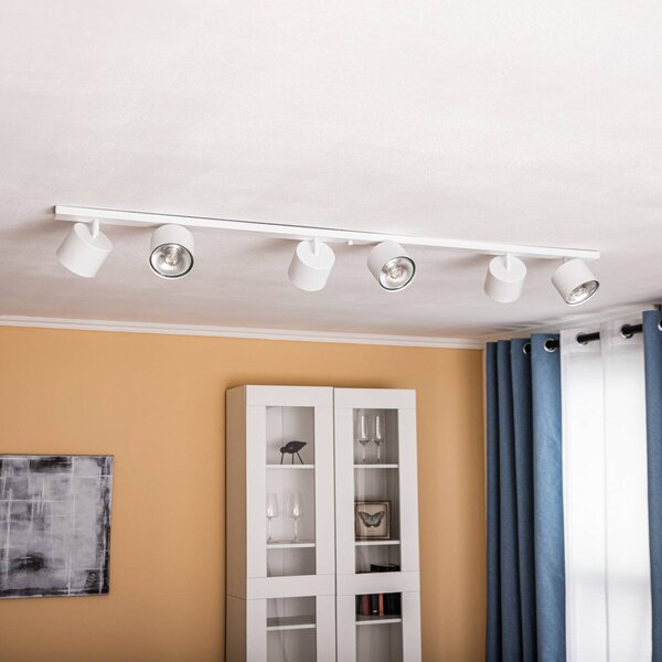 Faretto da soffitto 1046PL_K, a 6 luci, bianco 1046PL_K ALDEX, dimmerabile, Bianco / Opale, Soggiorno / Sala da pranzo, Metallo, Moderno, Faretto