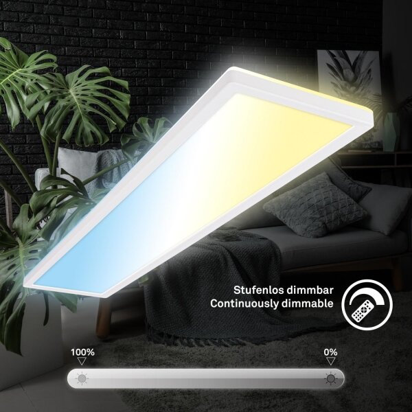 Briloner 7533-016 -LED dimmerabile pannello a superficie TAVA LED/36W/230V 2700-6500K 98x20 cm + telecomando