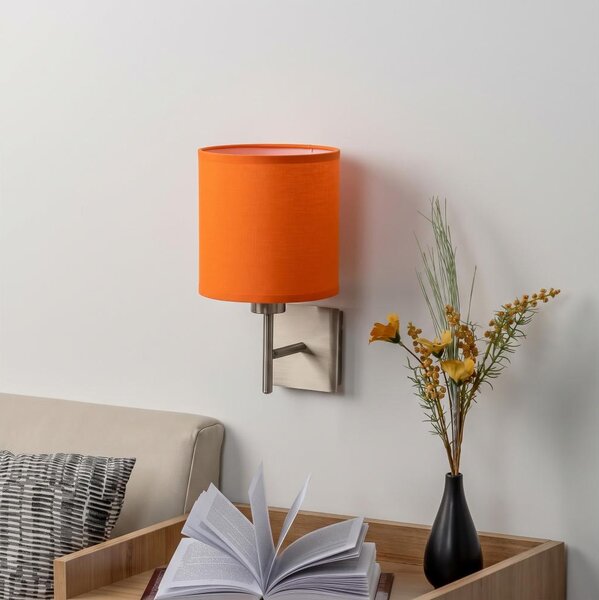 BRILAGI - Lampada da parete LED NUBILA 1xE27/60W/230V cromo opaco/arancione