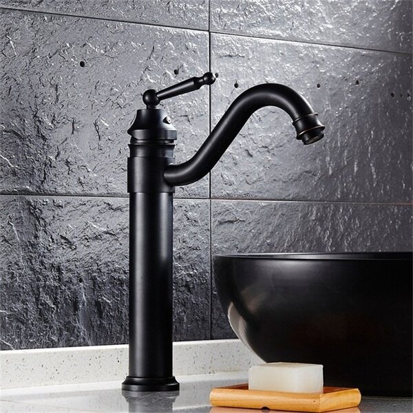 Miscelatore lavabo KRAN retro BLACK in appoggio LEDA LAUFERI