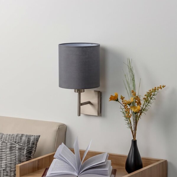 BRILAGI - Lampada da parete LED NUBILA 1xE27/60W/230V cromo opaco/antracite