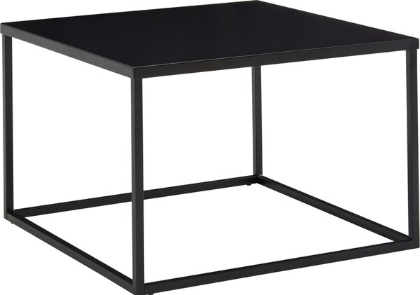 Tavolino da salotto 60x60x40 cm industriale in metallo nero | Wohnling