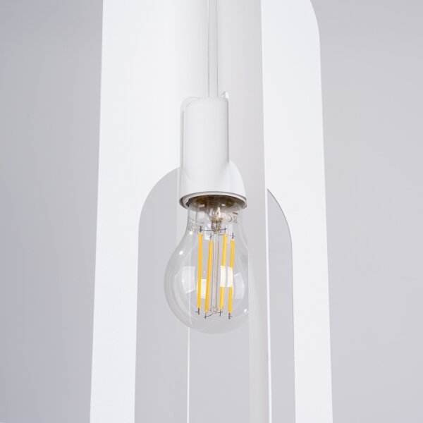 Sollux SL.1360 - Lampadario a sospensione con filo NICUS 1xE27/15W/230V bianco
