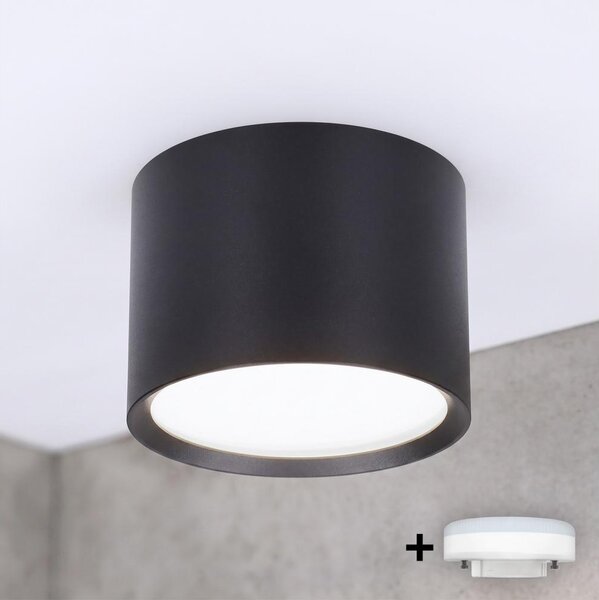 BRILAGI - LED Faretto per bagno SMOOTH 1xGX53/15W/230V 60x82 mm nero IP54