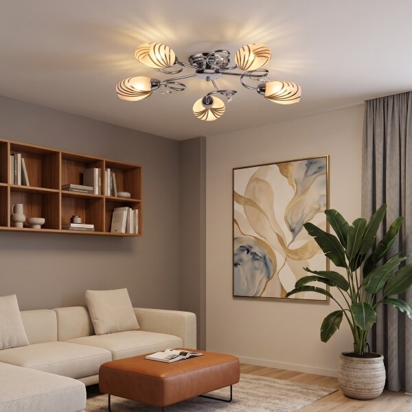BRILAGI - Lampadario a plafone MEGAPOLIS 5xE14/60W/230V cromo lucido