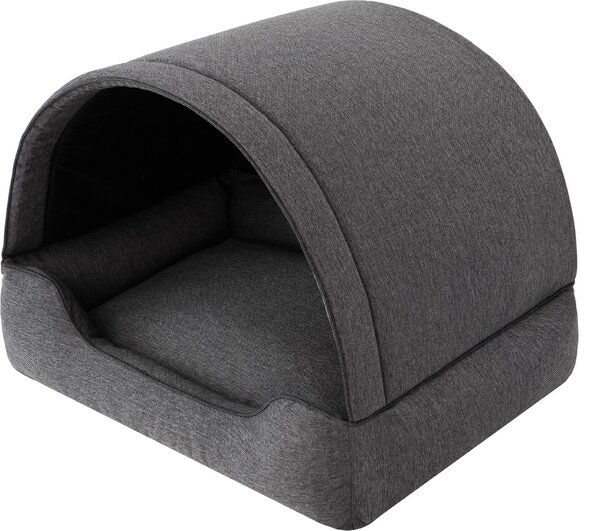 Lettino per cani, casetta per cani in tessuto, grotta per gatti, cuccia per cani, cesto per cani, sdraio per cani, posti letto, mobili per animali, divano per cani, antracite, L: 60x47 cm
