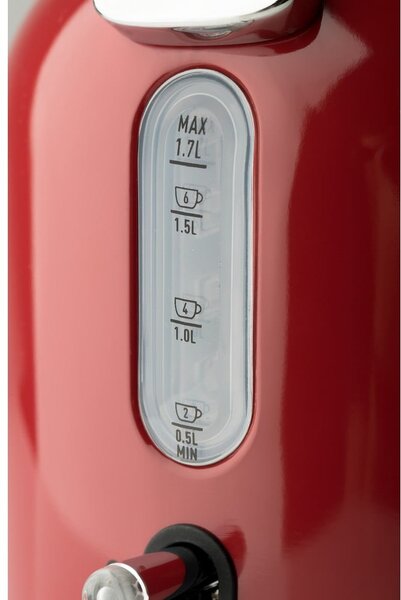 Bollitore rosso 1,7 l Dorset Putty - Haden